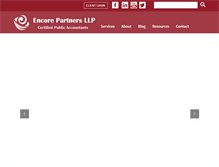 Tablet Screenshot of encorepartnersllp.com